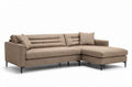 Sofa narożna z funkcją spania w tkaninie - 240 x 160 x 85cm