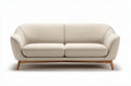 Sofa tapicerowana do salonu z drewna i materiału - 180 x 80 x 80cm