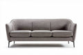 Kanapa tapicerowana w stylu skandynawskim do salonu z tkaniny - 190 x 80 x 85cm