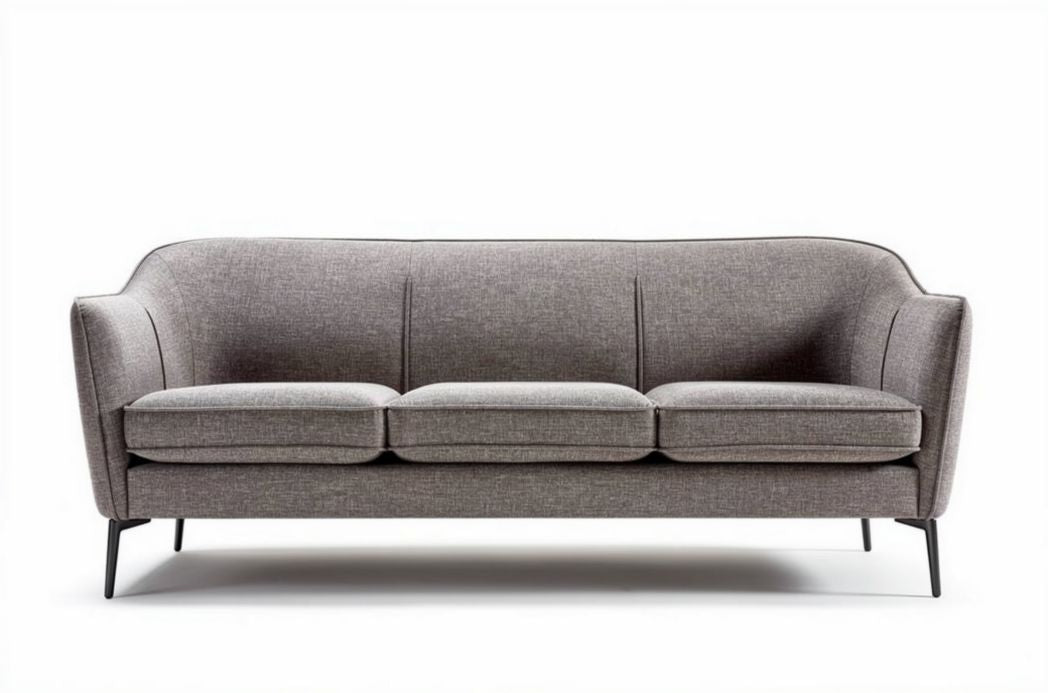 Kanapa tapicerowana w stylu skandynawskim do salonu z tkaniny - 190 x 80 x 85cm