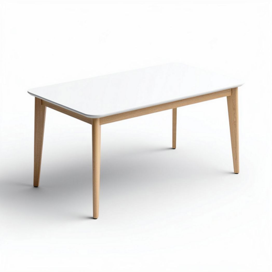 Stół kawowy z naturalnego drewna do salonu - 120 x 60 x 75cm